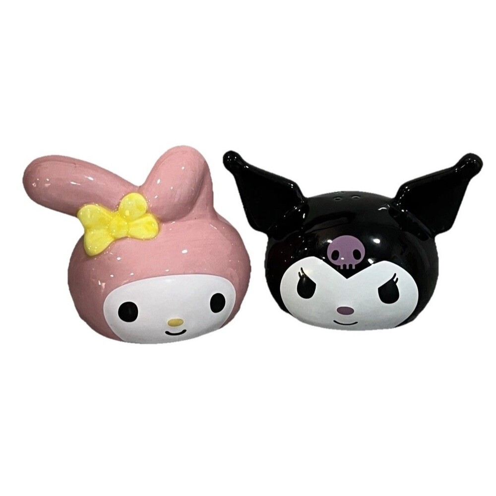 Hello Kitty Kitchen Set Home Ceramic Salt & Pepper Shaker Set Kuromi Melody